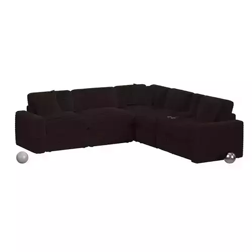 Corsicana 6PC Sectional Set in Masis Espresso