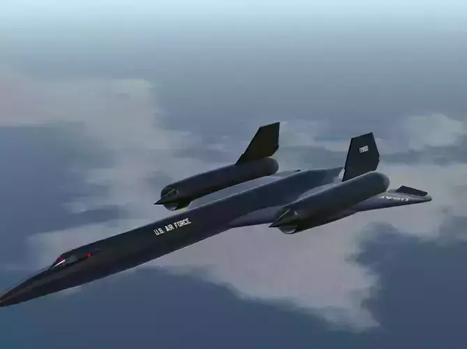 SR-71 Blackbird 3D Model