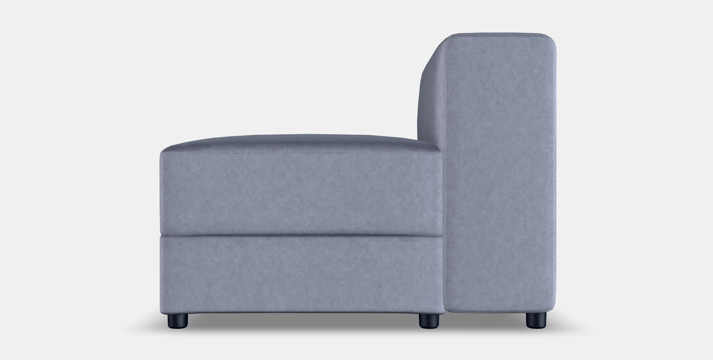 JATTEBO Chaise longue module left 2 Low-poly 3D model_15