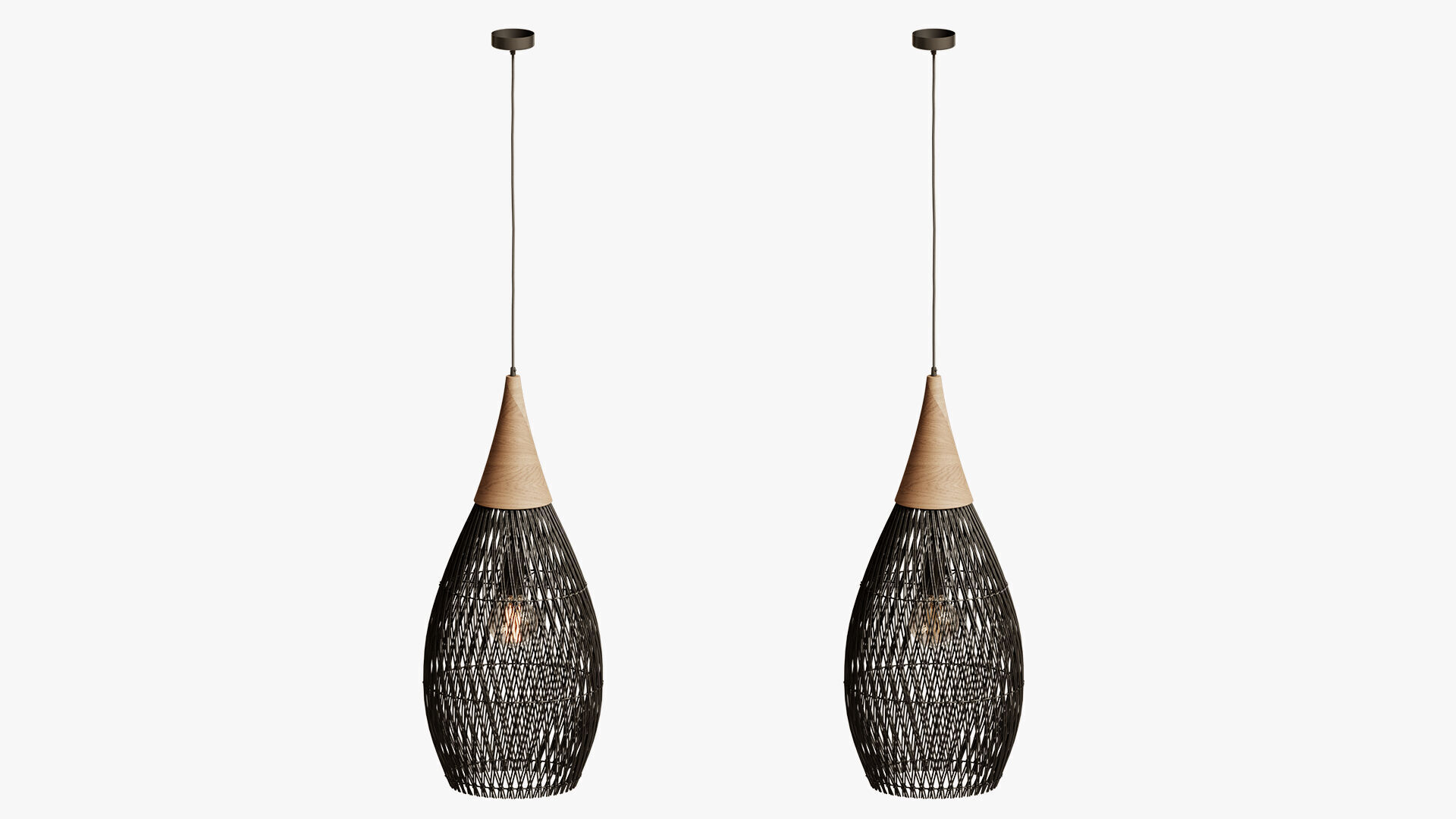 Horn Lamp Charcoal 3D model_2