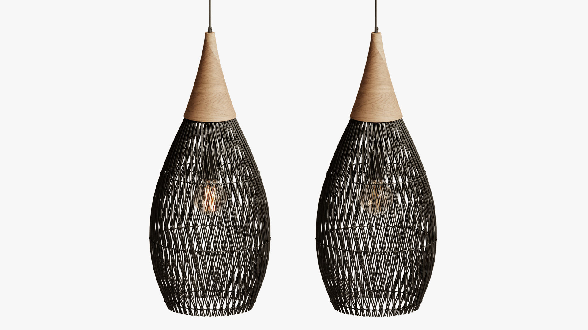 Horn Lamp Charcoal 3D model_3