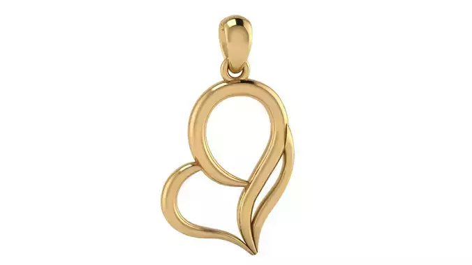 FANCY HEART PENDANT 3D PRINTABLE MODEL 