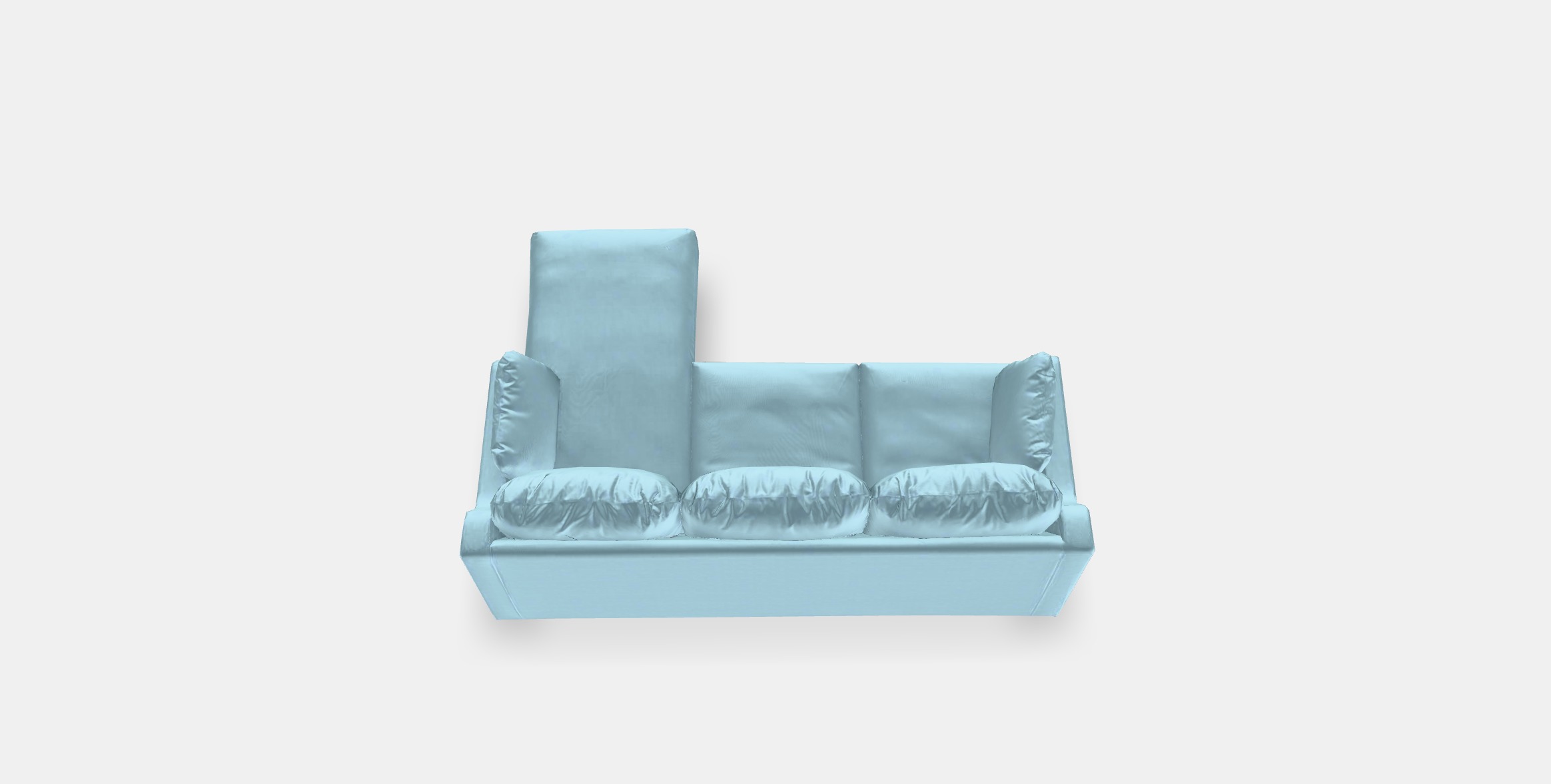 VINLIDEN Cover for 3-seat sofa 4 Low-poly 3D model_3