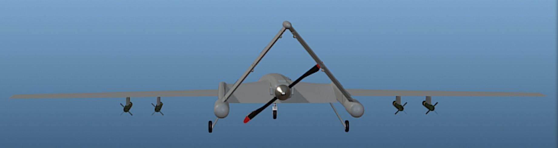 Bayraktar UAV - High Poly 3D Model 3D model_6