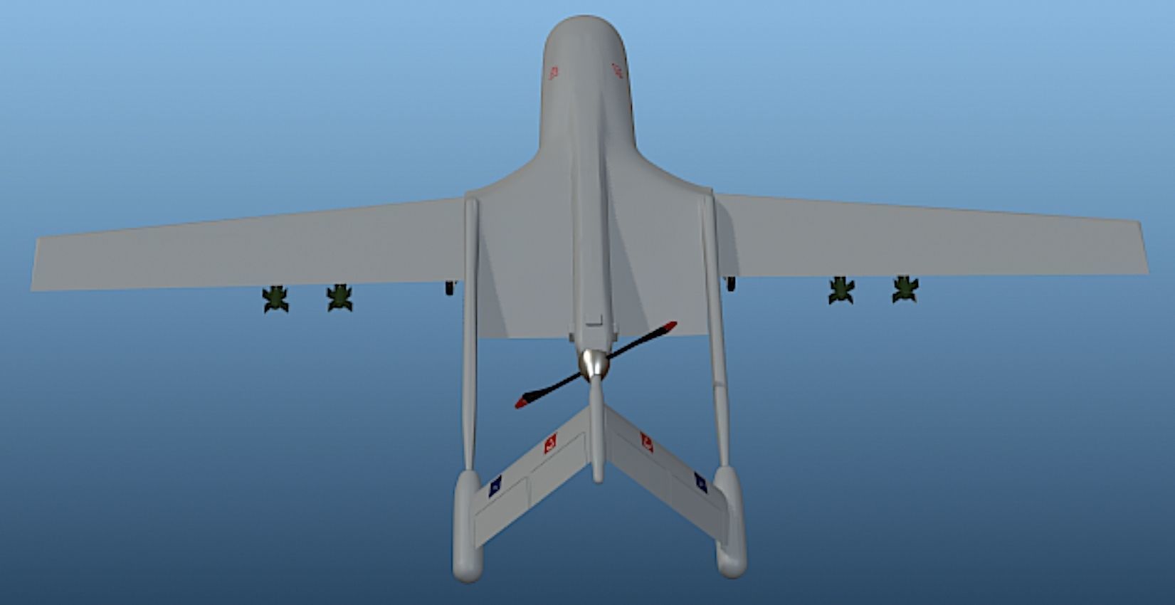 Bayraktar UAV - High Poly 3D Model 3D model_15