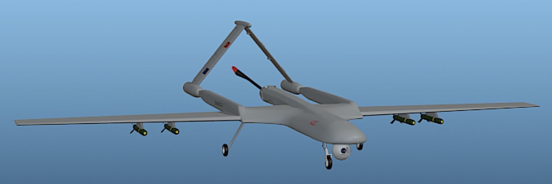 Bayraktar UAV - High Poly 3D Model 3D model_2