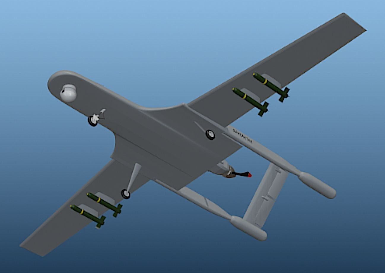 Bayraktar UAV - High Poly 3D Model 3D model_9