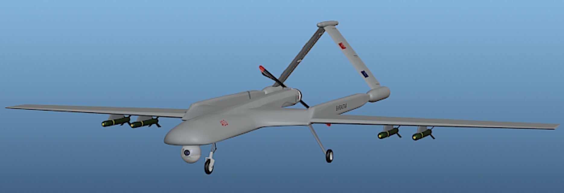 Bayraktar UAV - High Poly 3D Model 3D model_3