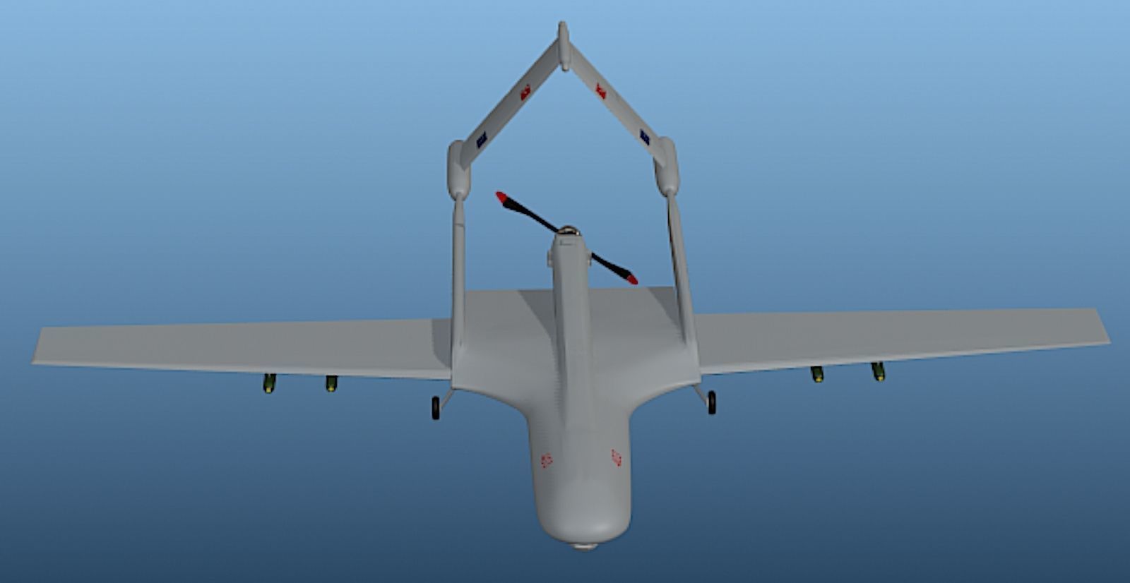 Bayraktar UAV - High Poly 3D Model 3D model_16