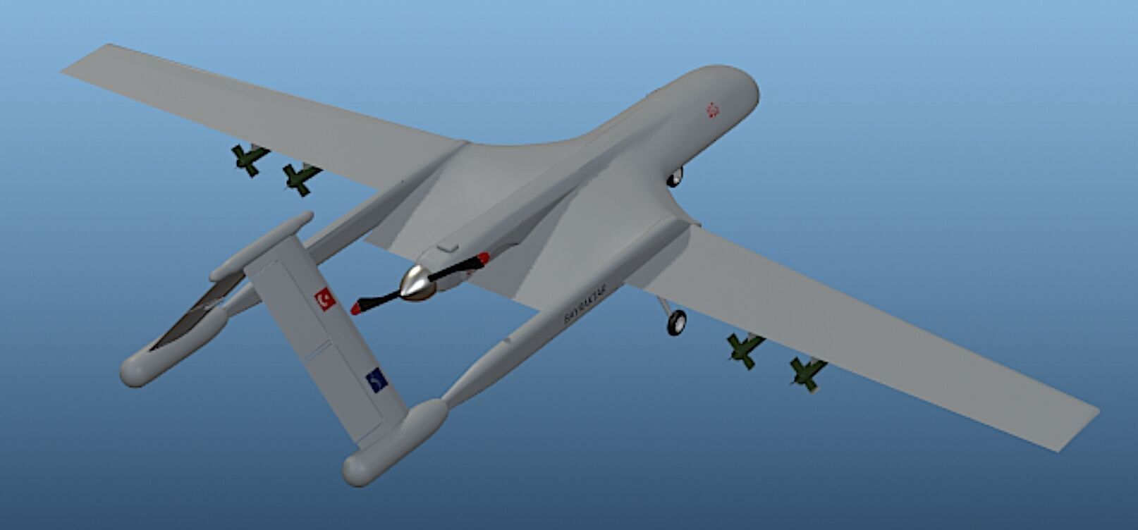 Bayraktar UAV - High Poly 3D Model 3D model_7