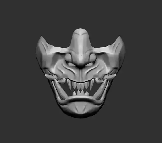 samurai mask 3D print model  3D print model