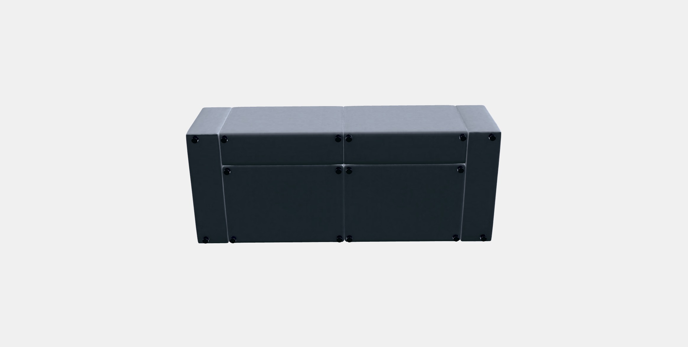 JATTEBO 3-seat modular sofa 2 Low-poly 3D model_8