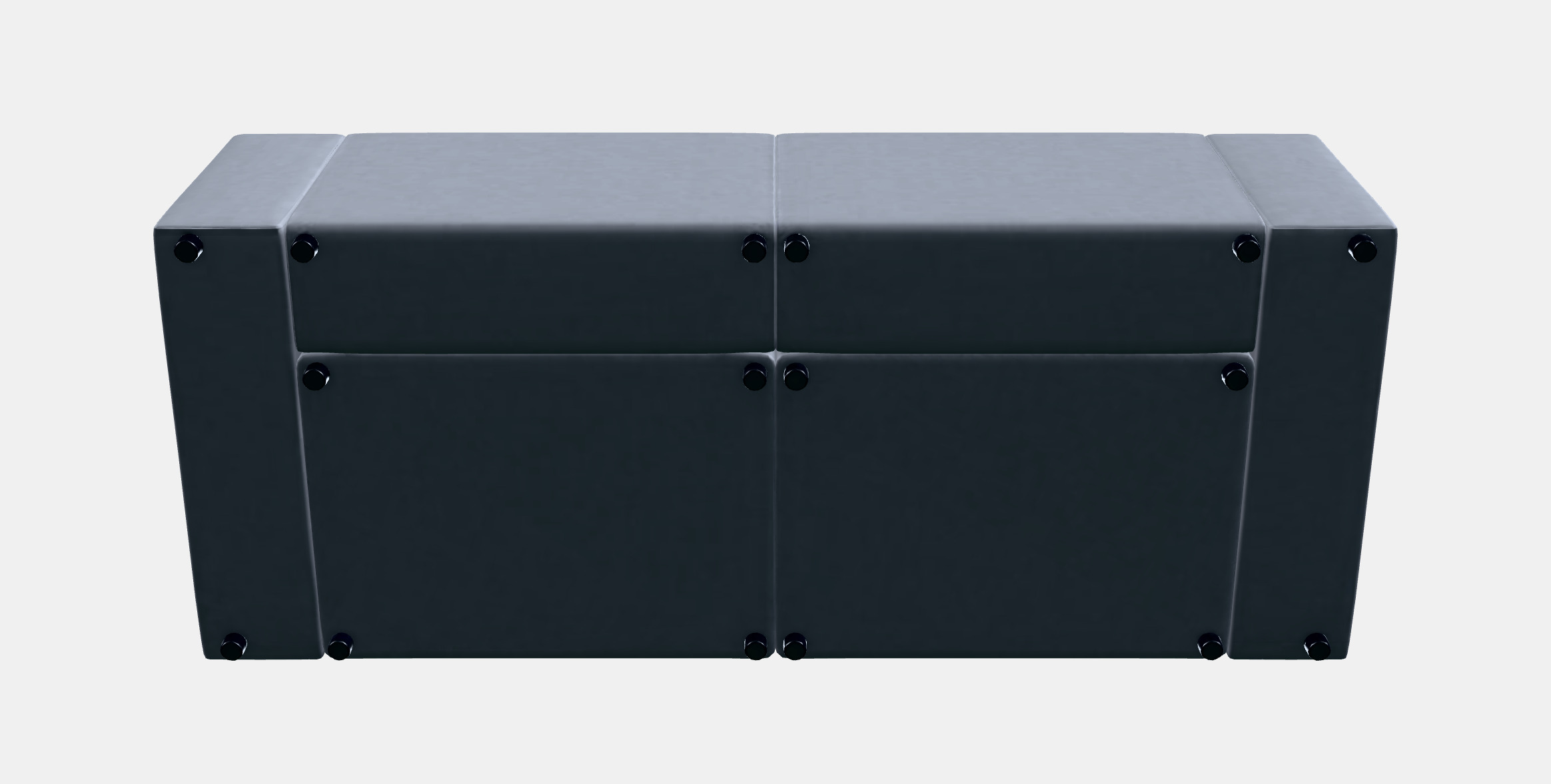 JATTEBO 3-seat modular sofa 2 Low-poly 3D model_7