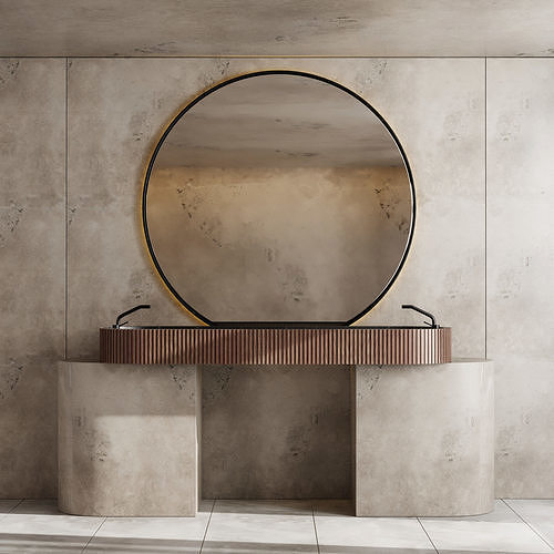 Bathroom furniture by Fauset Bathroom 115 Low-poly 3D model