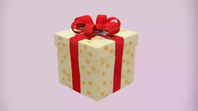 wrapped gift box with bow