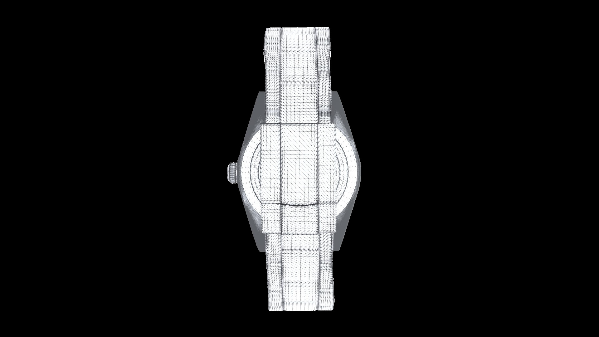 Watch Explorer - Oystersteel Low-poly 3D model_6