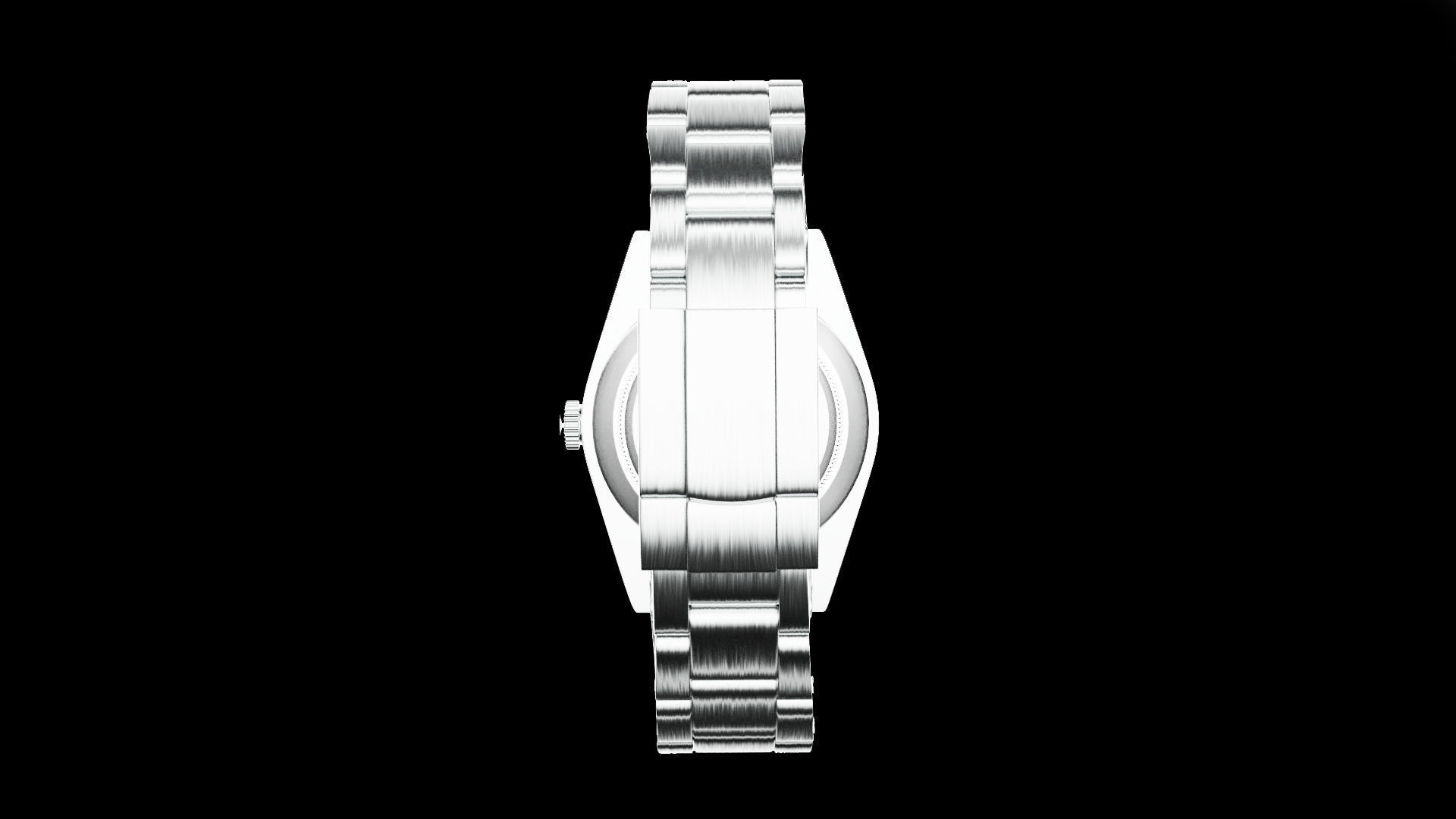 Watch Explorer - Oystersteel Low-poly 3D model_3