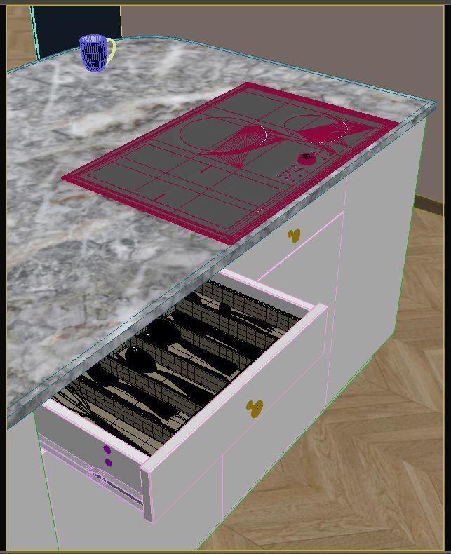 Nordik Kitchen 3D model_7