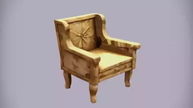 wooden ornate chair