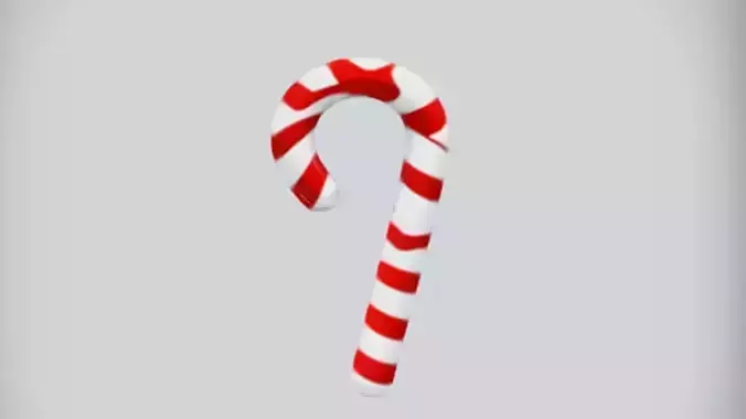 red and white candy cane