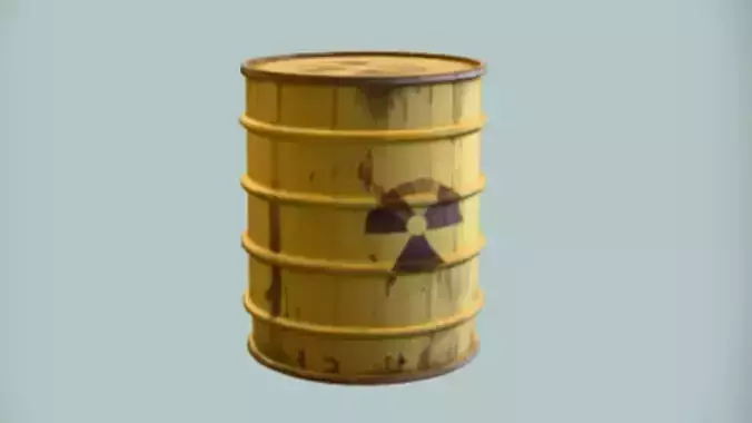 Radioactive waste barrel