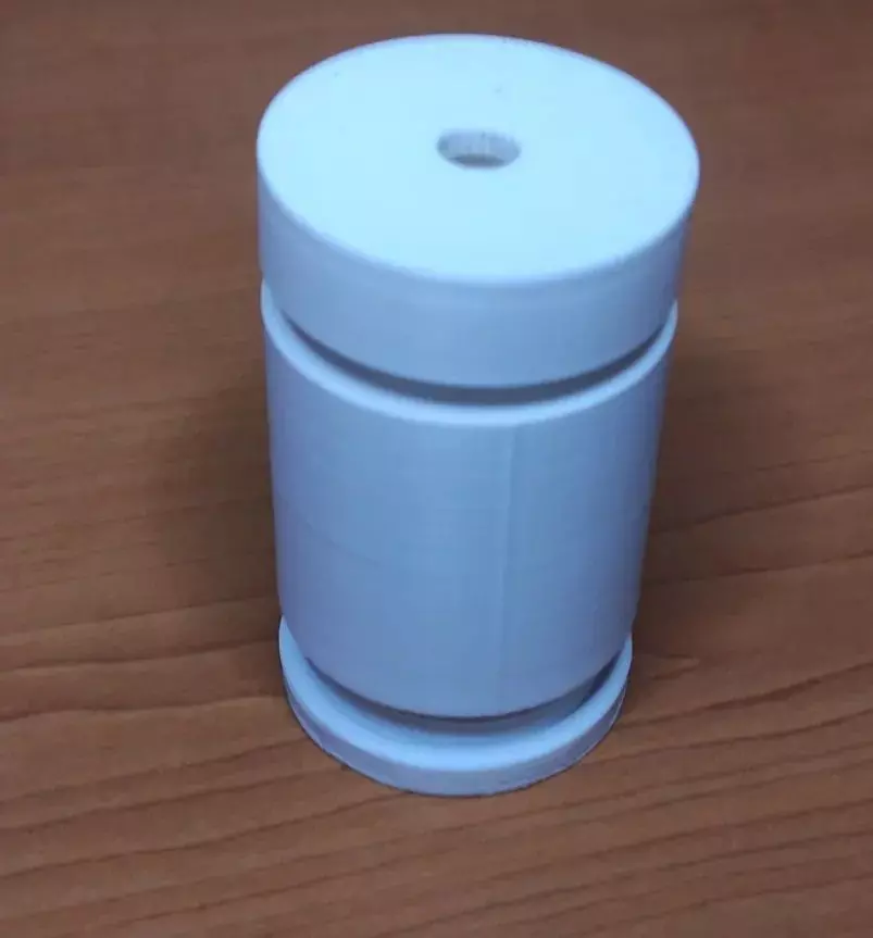Height-adjustable threaded leg 3D print model