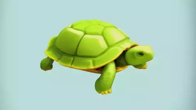 Green turtle figurine