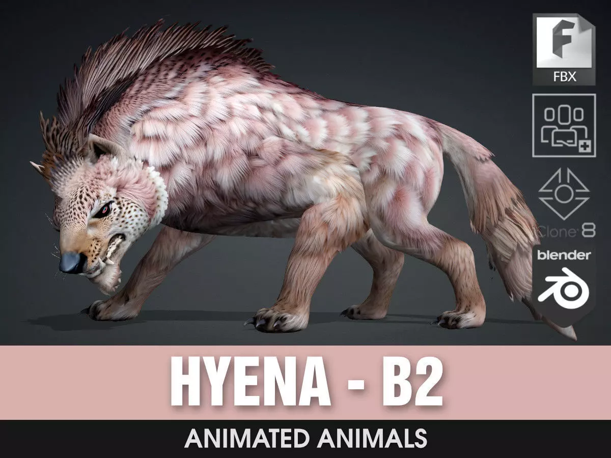 Hyena-B2 3D model