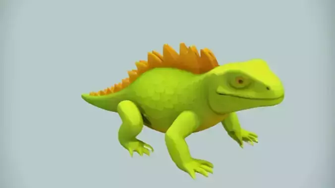 green cartoon dinosaur