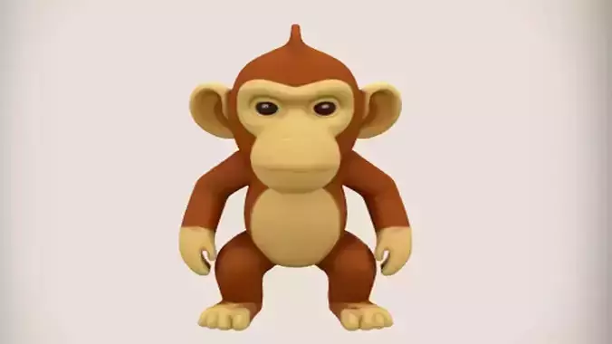 cartoon monkey figurine
