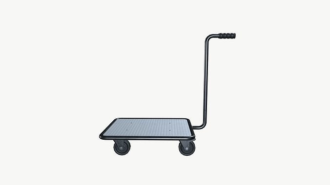 Push Cart Dolly Low-poly 3D model 4