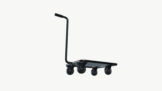 Push Cart Dolly Low-poly 3D model 7