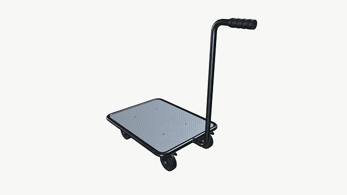 Push Cart Dolly Low-poly 3D model 5