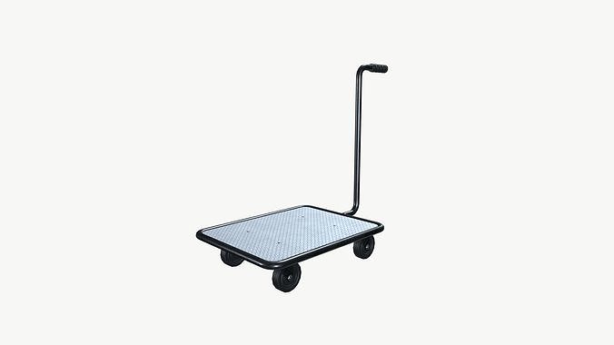 Push Cart Dolly Low-poly 3D model 3