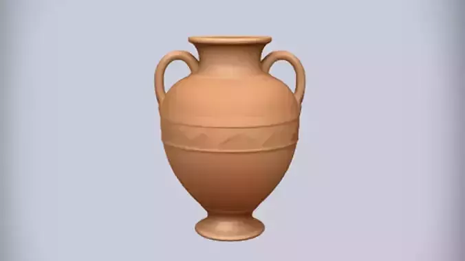 ancient Greek style amphora vase