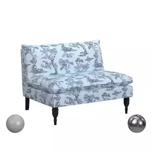 Red from Scalamandre Concord Settee