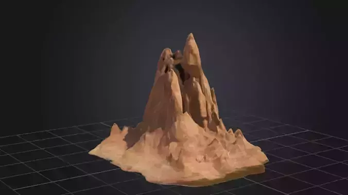 Rock Formation  3D Game Ready Model