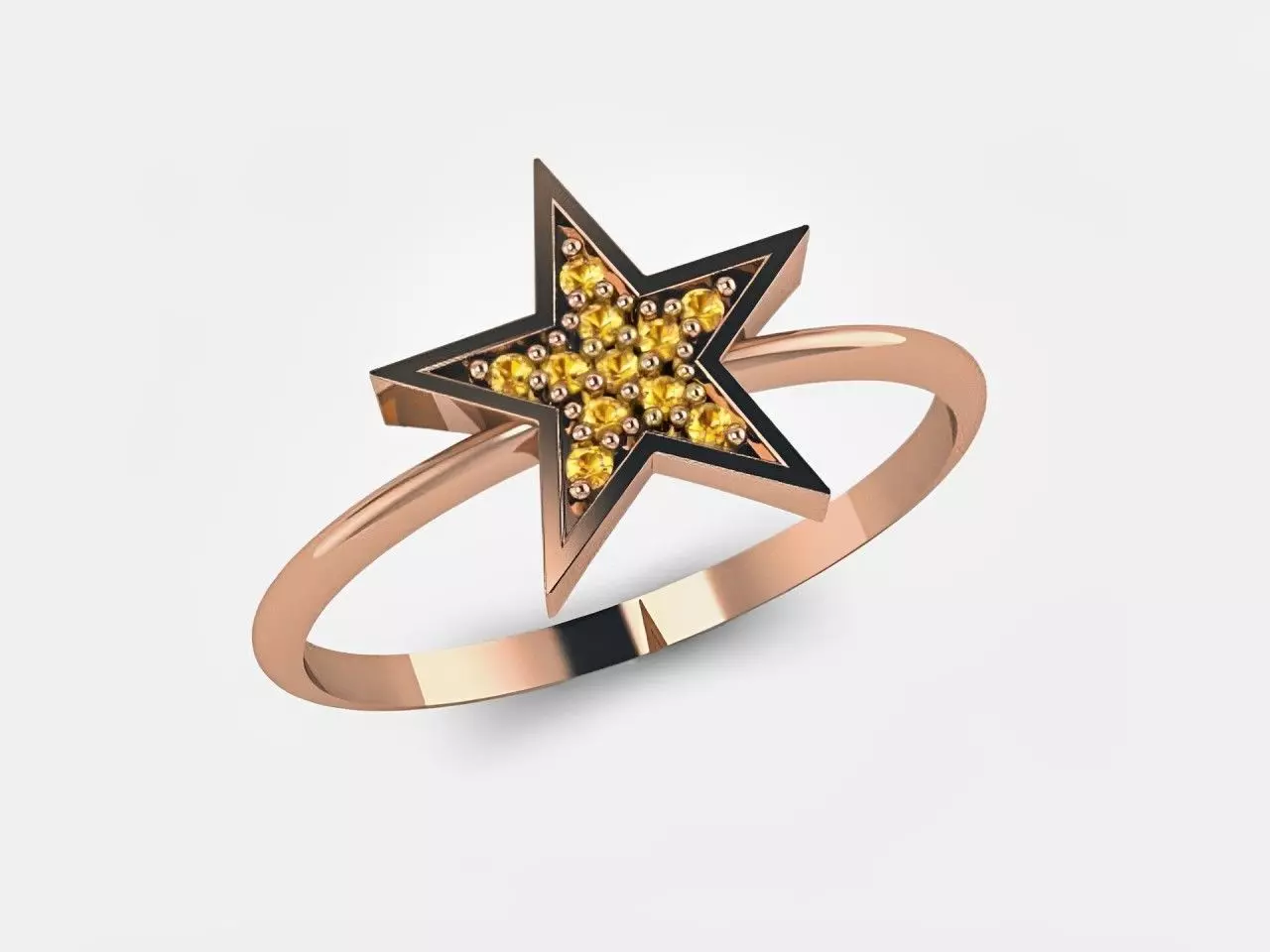 Star Ring 3D print model