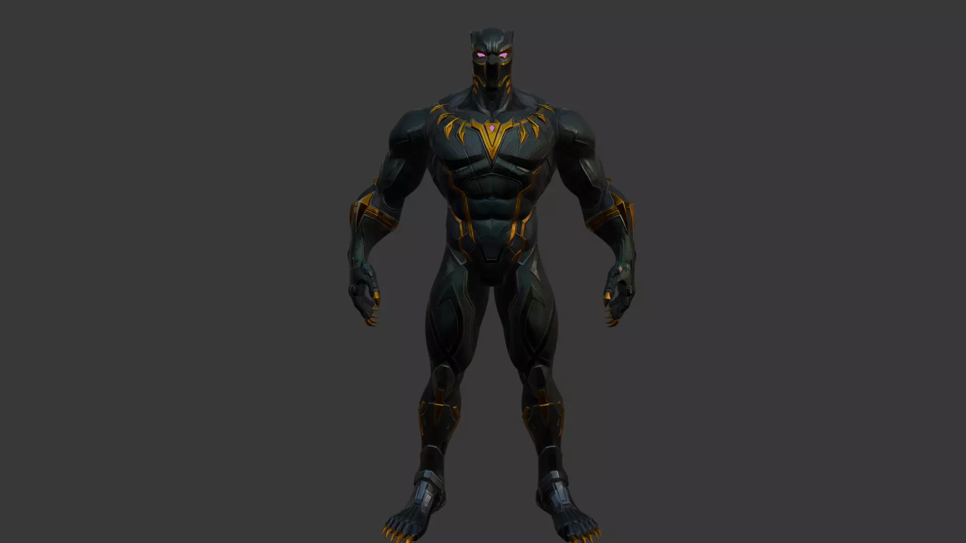 Black Panther - Blender Only Low-poly 3D model