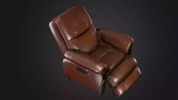 old massage leather chair