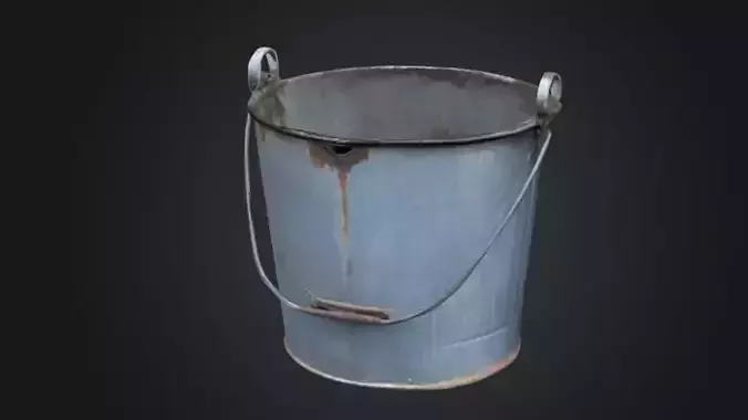Old bucket  3D Game ready Model