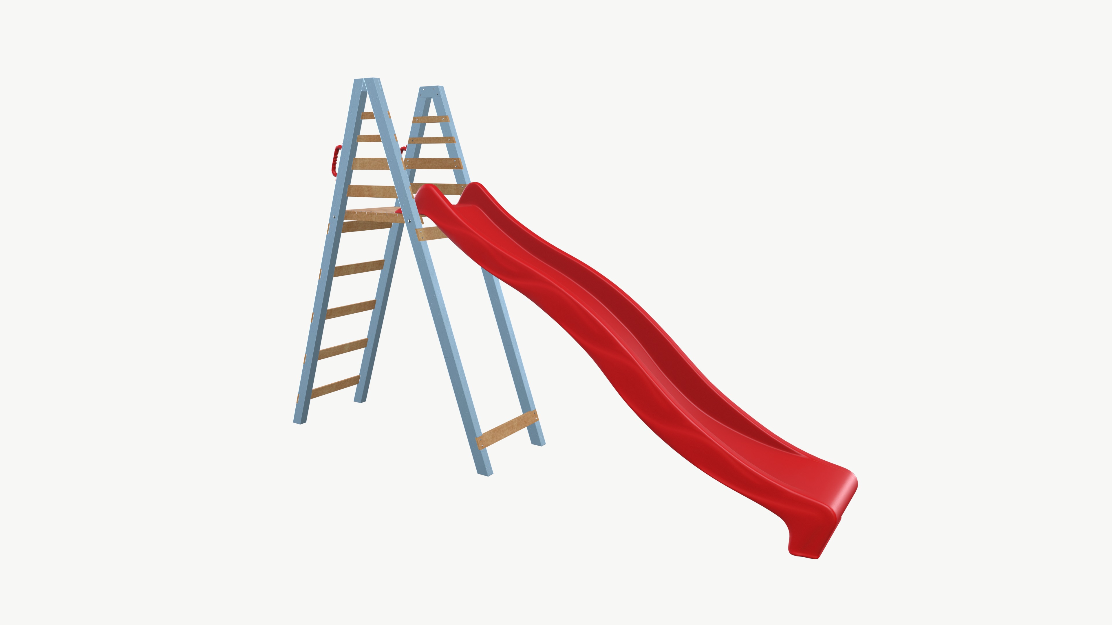 Wave Slide Board Low-poly 3D model_7