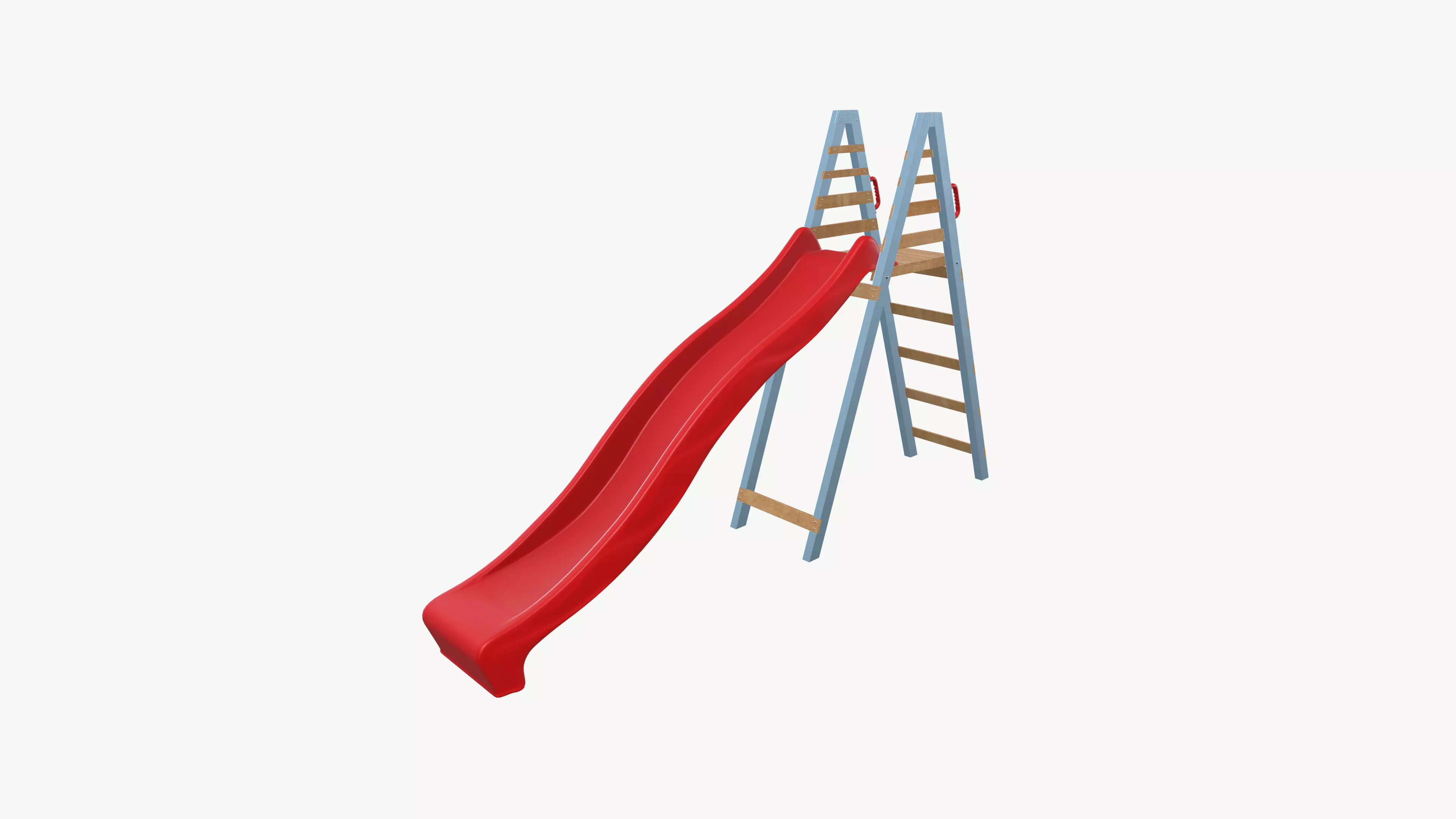 Wave Slide Board Low-poly 3D model_0