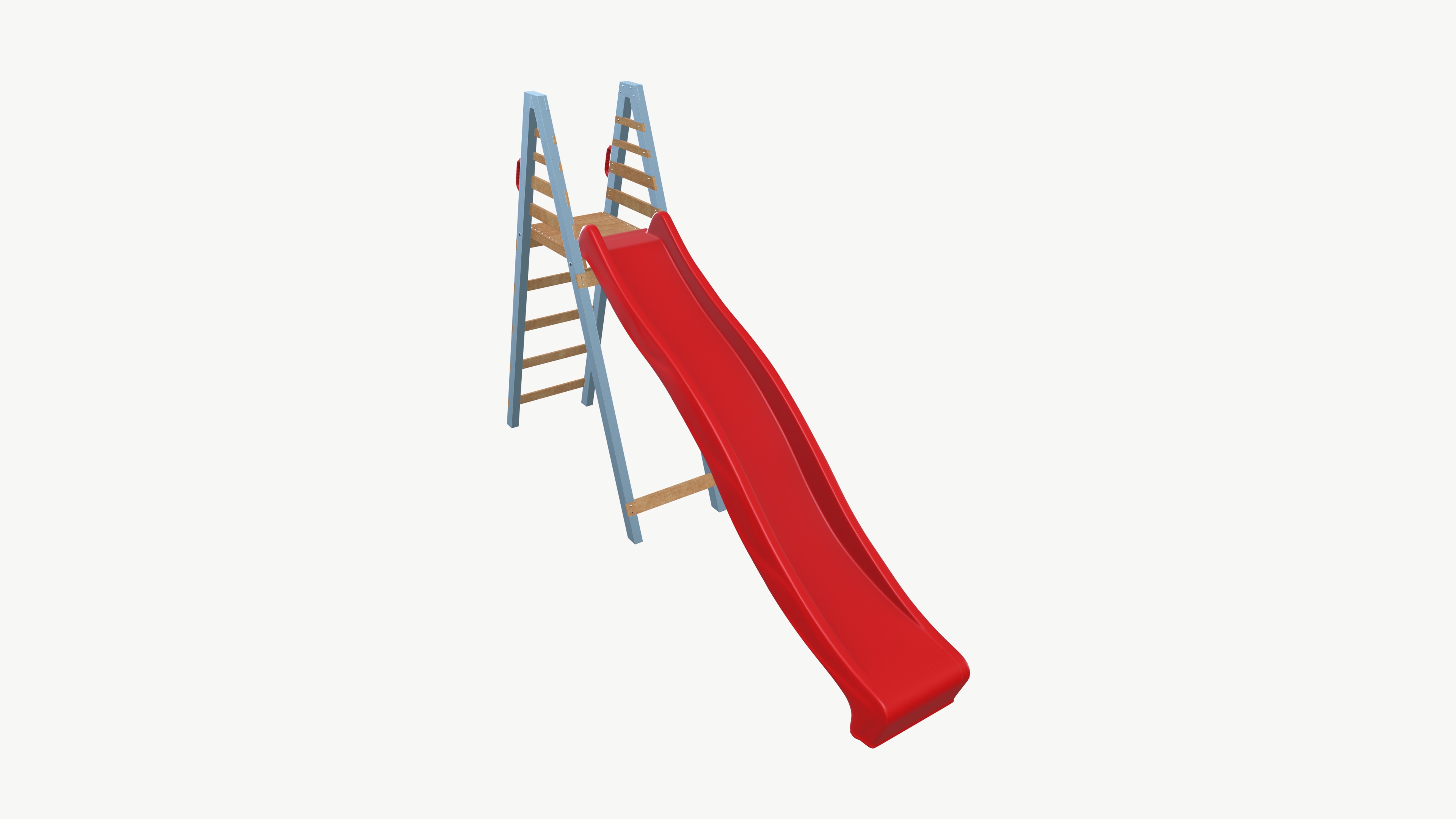 Wave Slide Board Low-poly 3D model_5