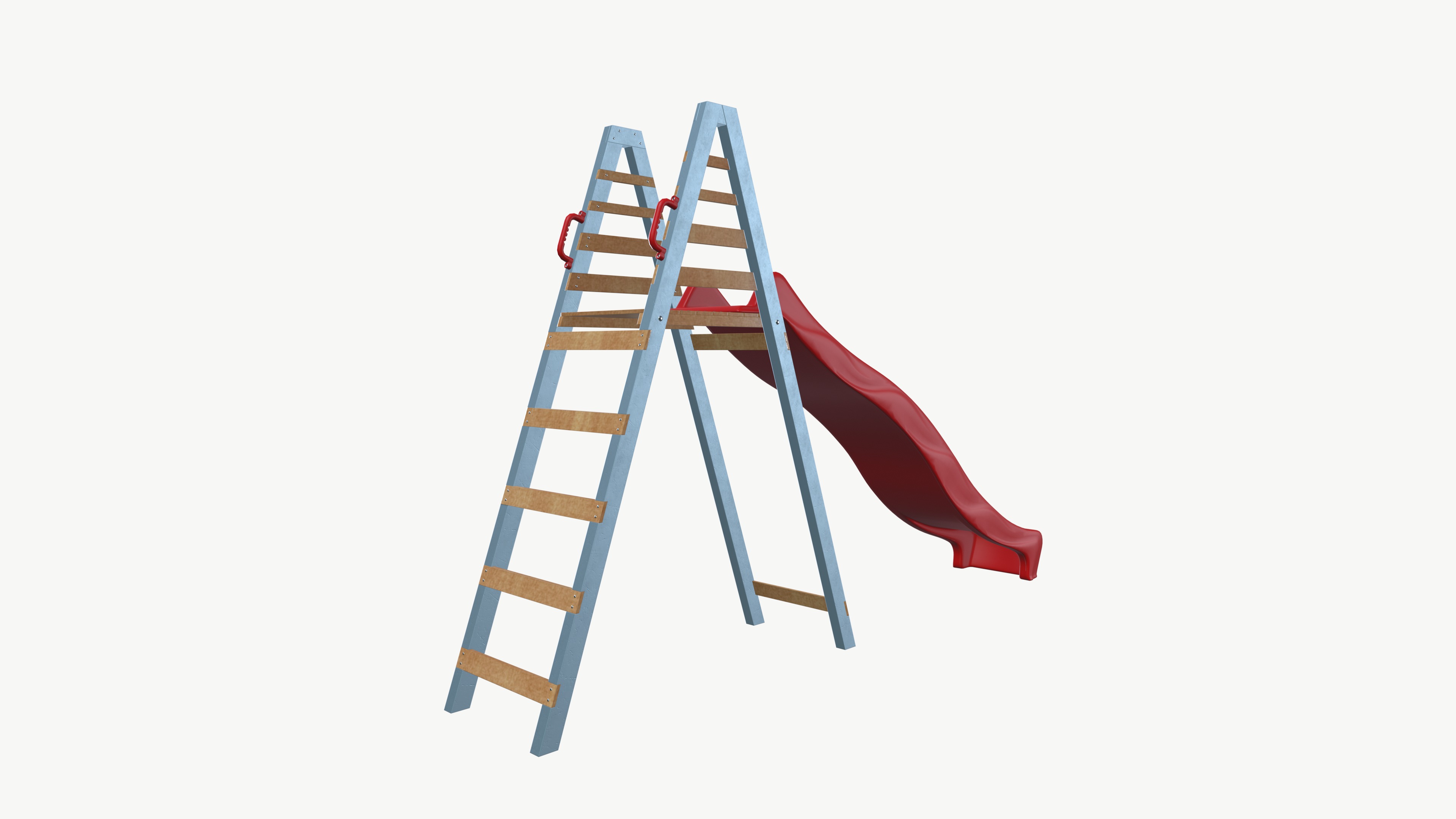 Wave Slide Board Low-poly 3D model_4