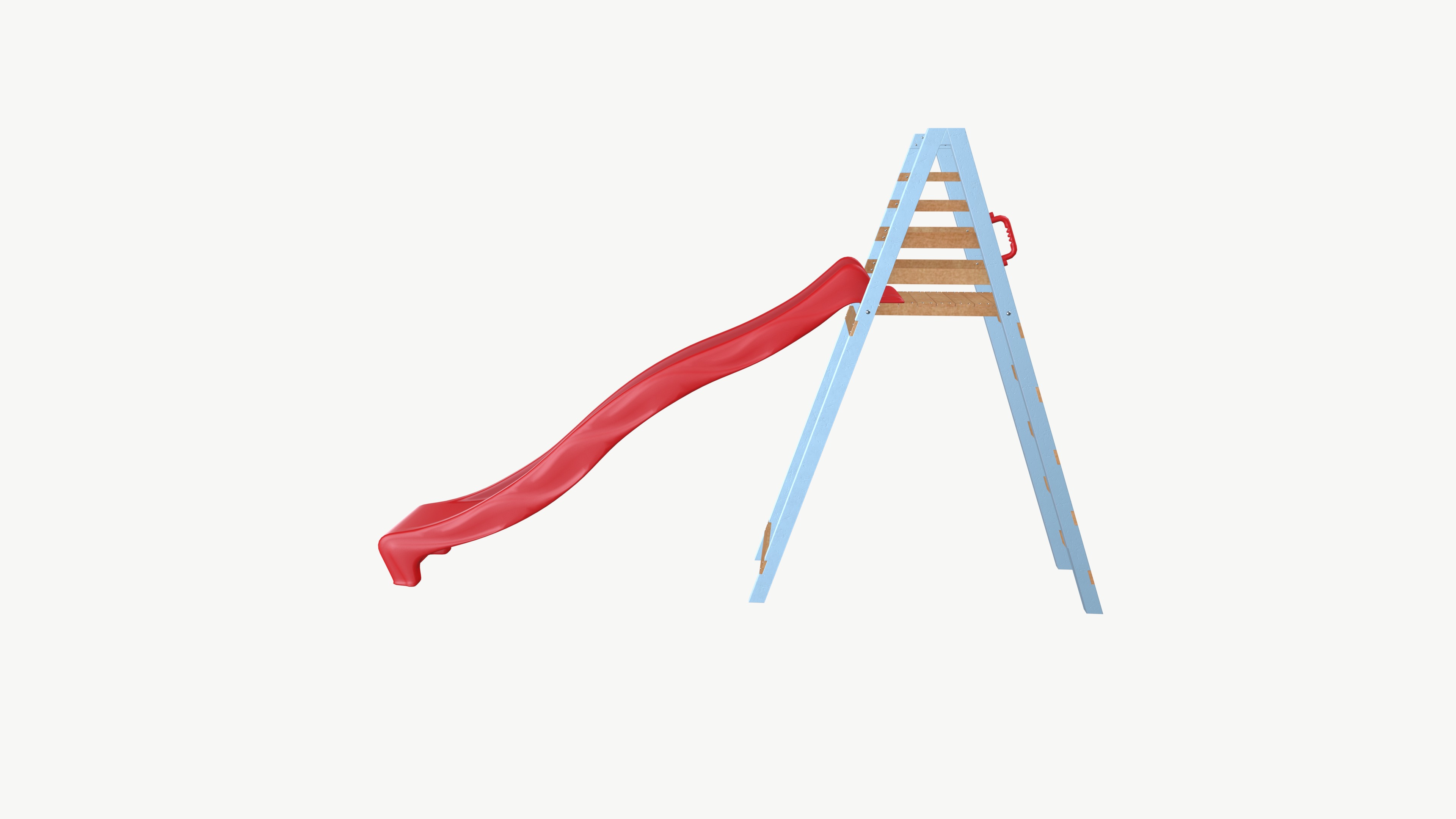 Wave Slide Board Low-poly 3D model_2