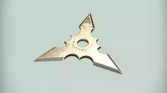 metal throwing star weapon Shuriken