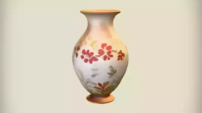 decorative floral patterned vase