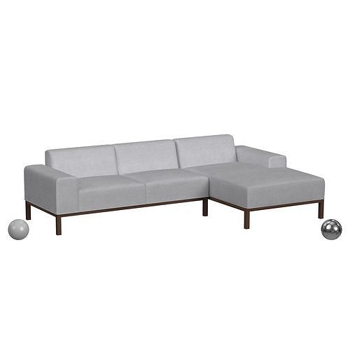 Wade Logan Arvid Upholstered Sectional 3D model