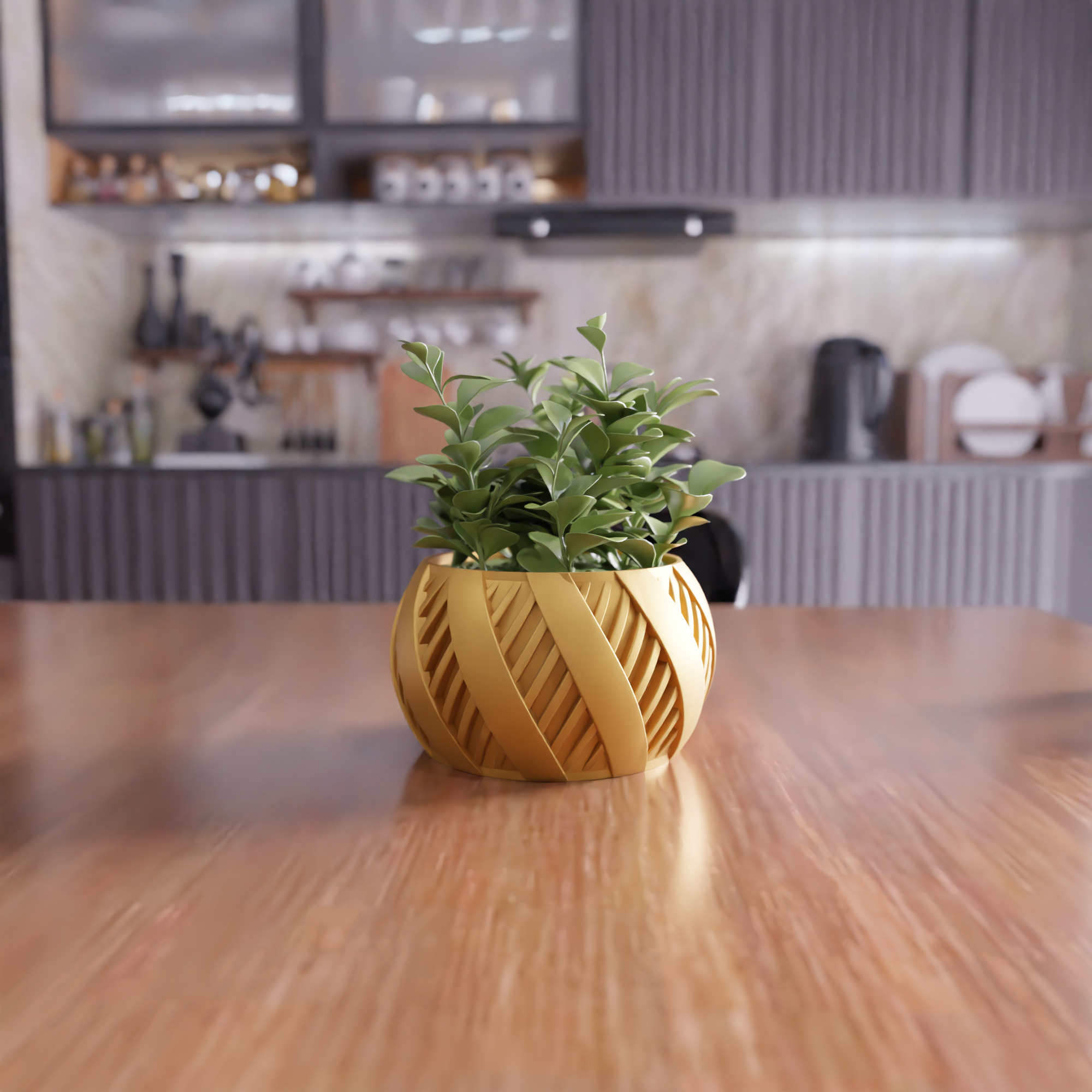 Decorative Flower Pot - 404 3D print model_3